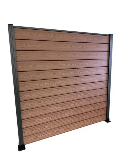 WPC plotové pole 185x185cm - mahagon