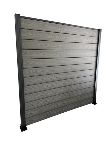WPC plotové pole 185x185cm - light grey