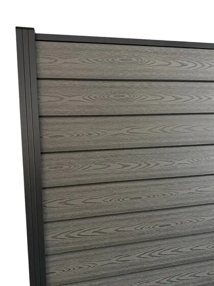 WPC plotové pole 185x185cm - light grey