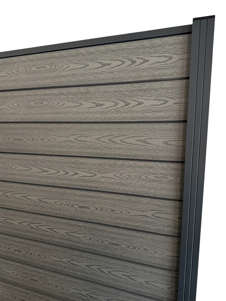WPC plotové pole 185x185cm - light grey