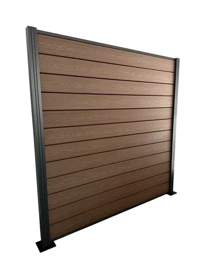 WPC plotové pole 185x185cm - chocolate