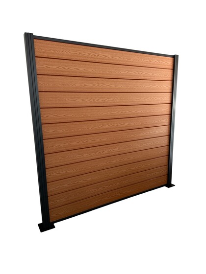 WPC plotové pole 185x185cm - teak